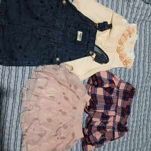 H&M Light Pink Tulle Embroidered Top